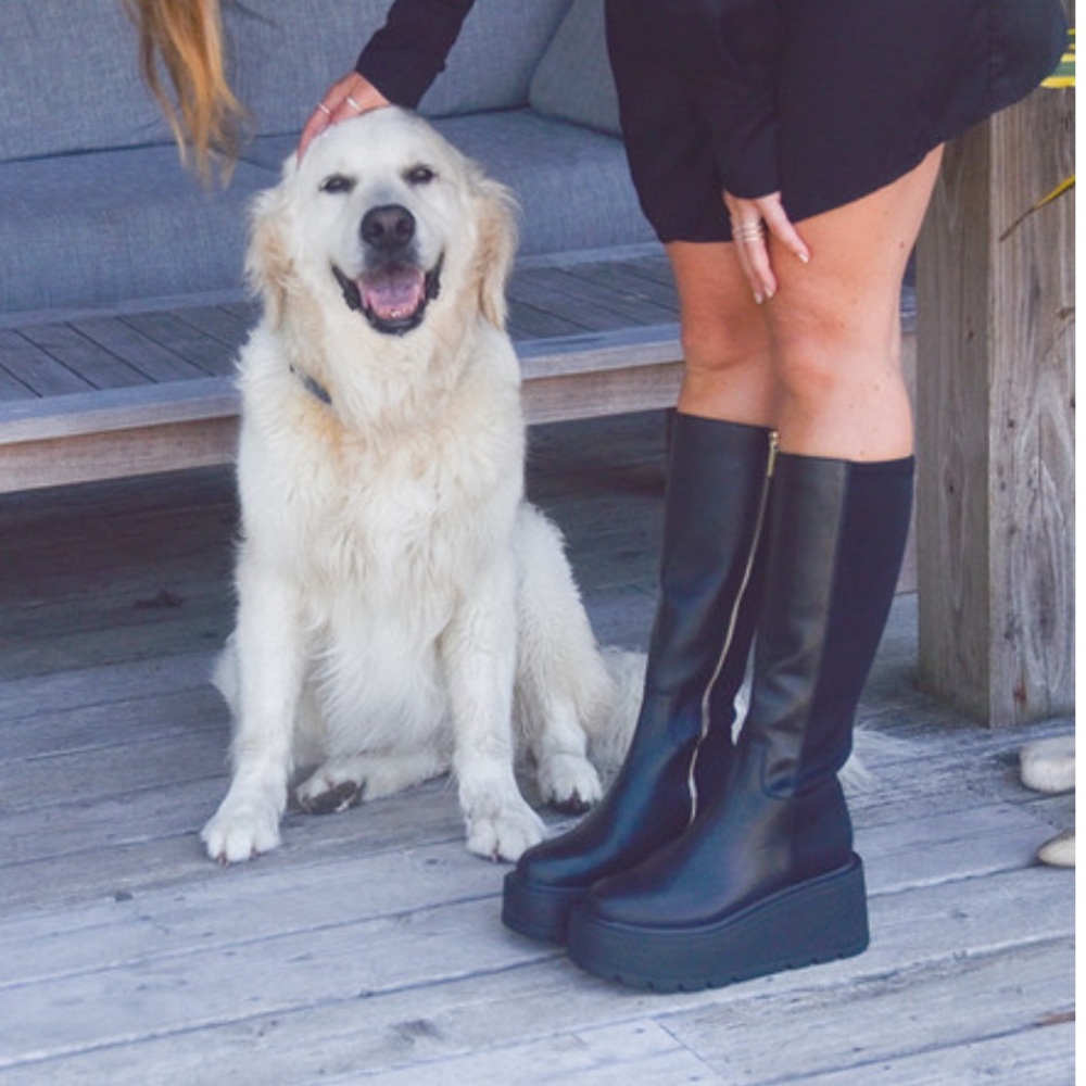 NWT J/SLIDES VICTORIA Black Leather Boot - Picture 7 of 13